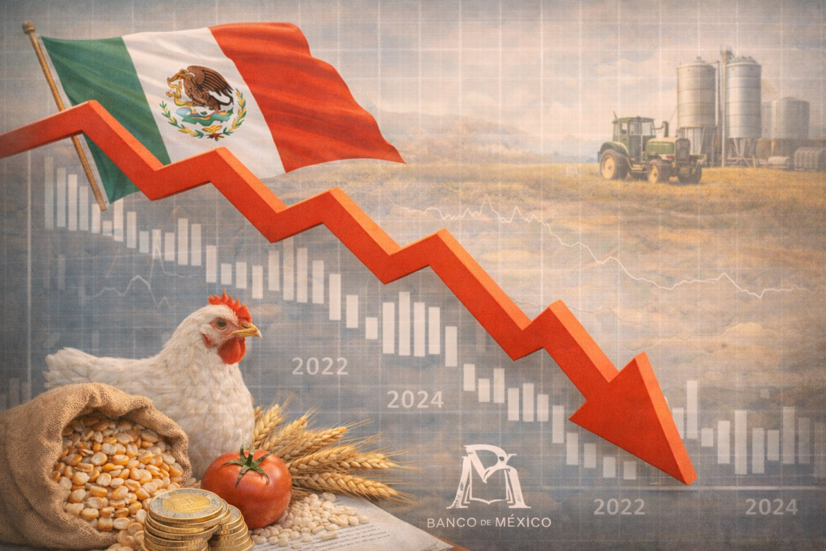 El superávit agropecuario se posiciona como el más bajo desde 2016: Banco de México
