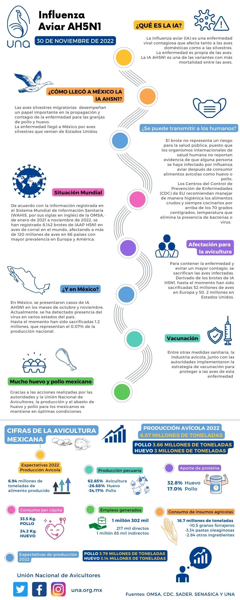 Infografía: Influenza Aviar AH5N1